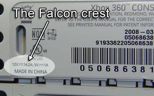 Un modelo Falcon de la consola  por los 14.2 A que consume la misma 
